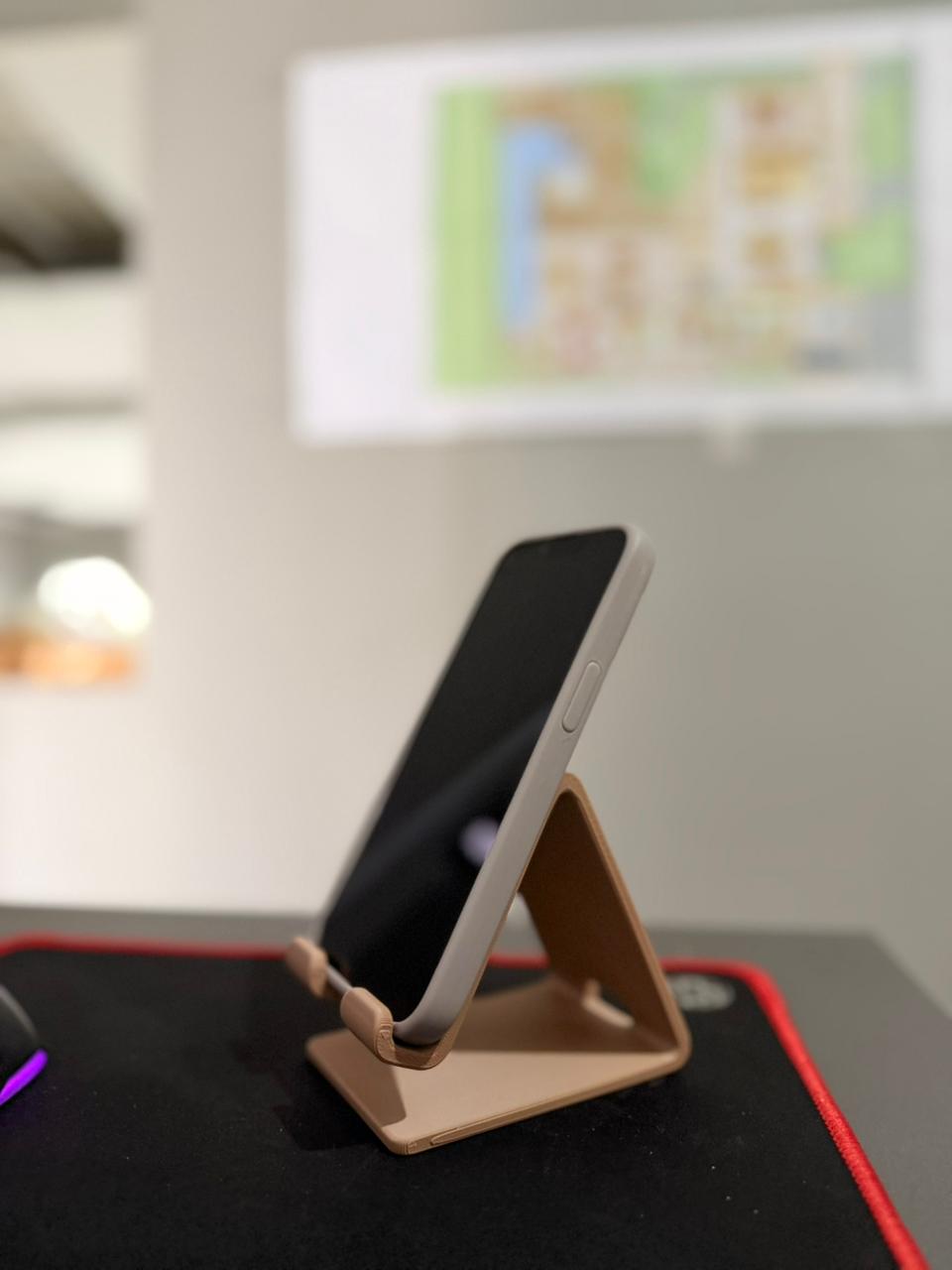 Suporte Universal de Mesa para Celular Bege