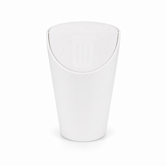 Lixeira Automotiva Porta Copos Branco