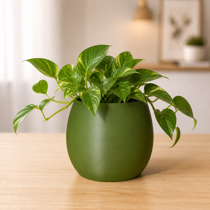Vaso Cachepô Decorativo Verde para Plantas