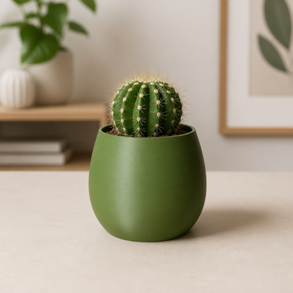 Vaso Cachepô Decorativo Verde para Plantas