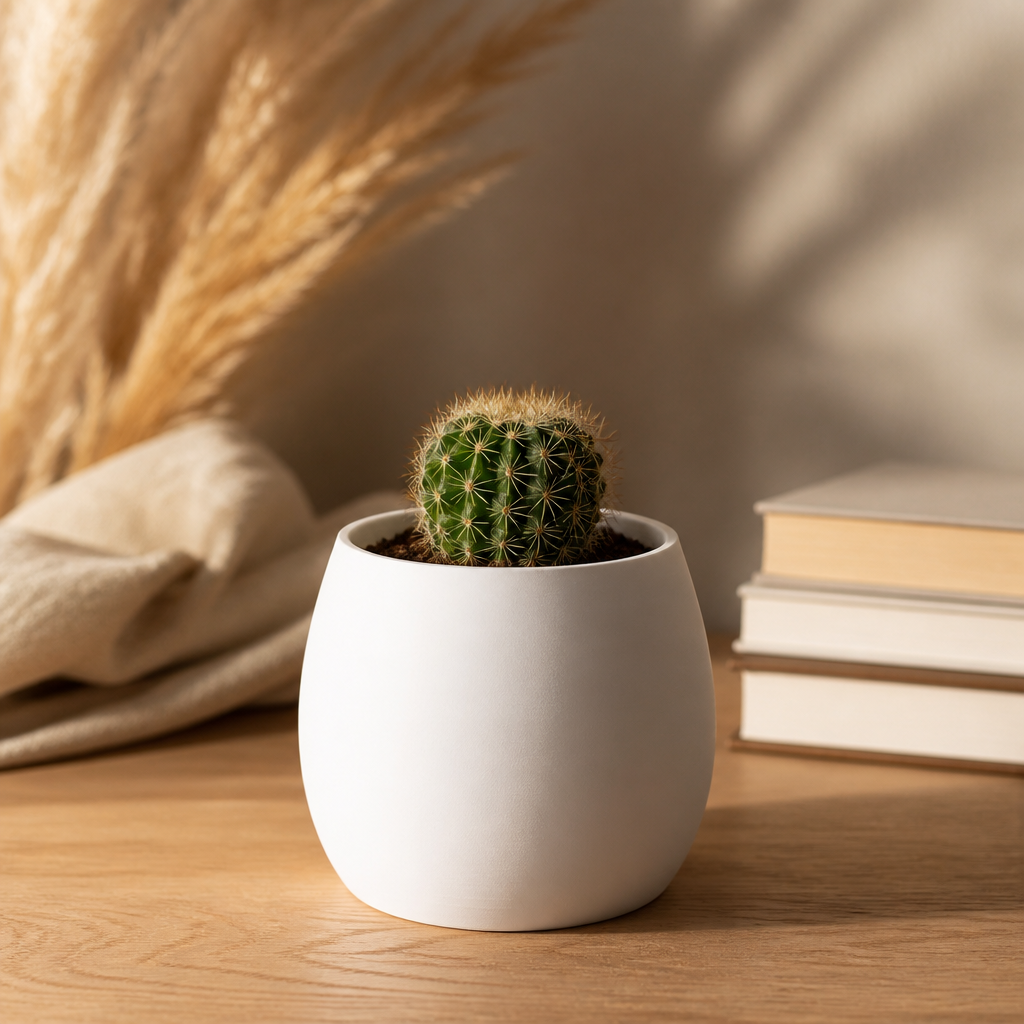 Vaso Cachepô Decorativo Branco para Plantas