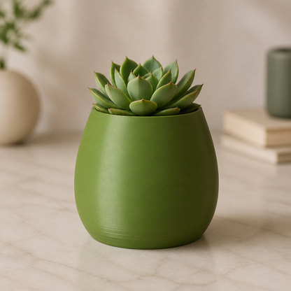 Vaso Cachepô Decorativo Verde para Plantas