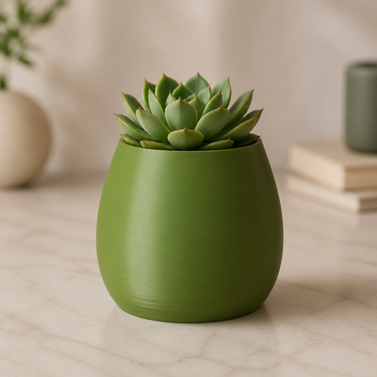 Vaso Cachepô Decorativo Verde para Plantas