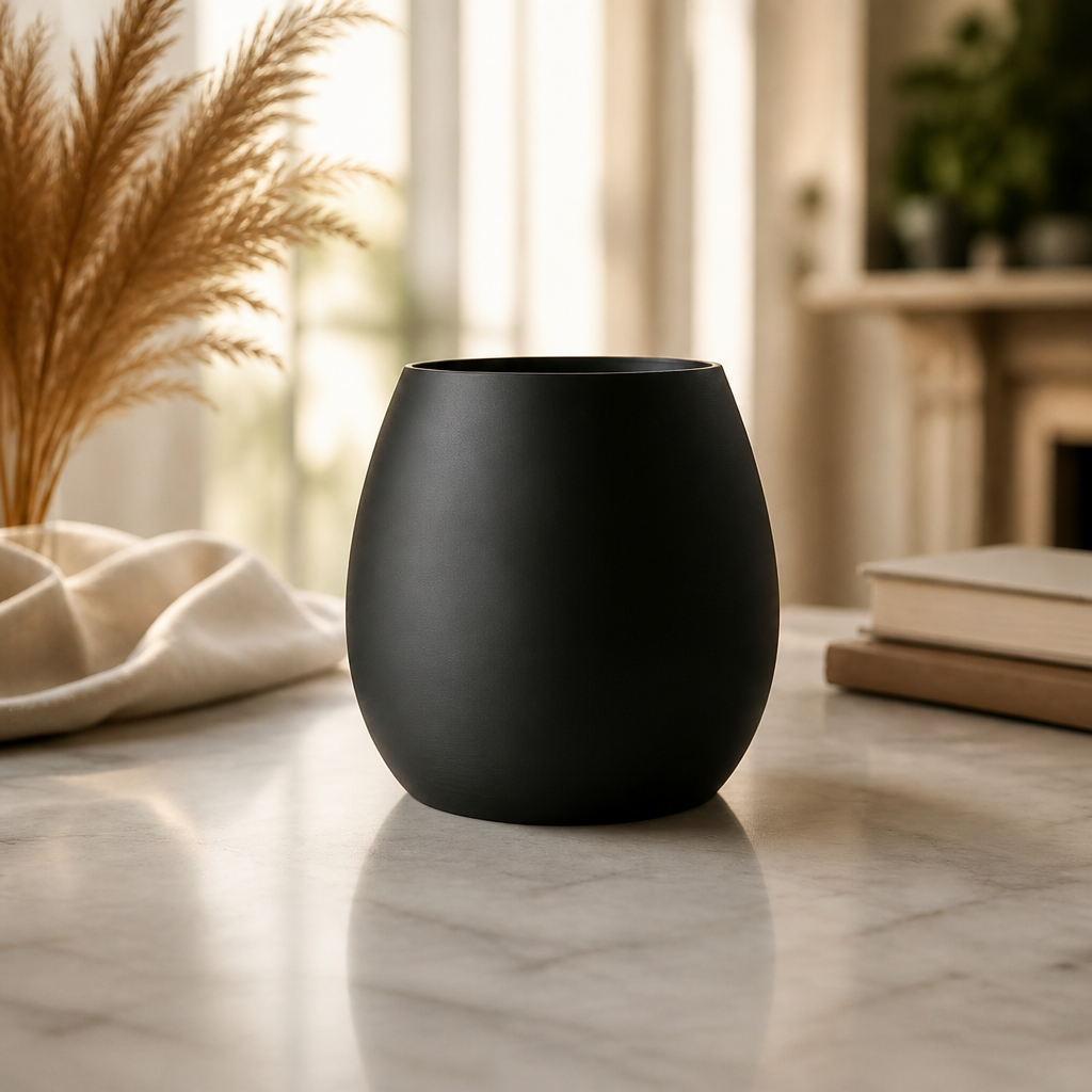 Vaso Cachepô Decorativo Preto para Plantas