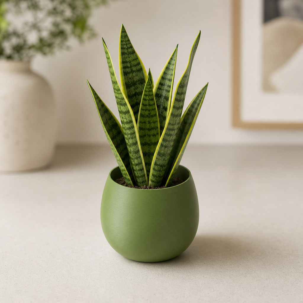 Vaso Cachepô Decorativo Verde para Plantas