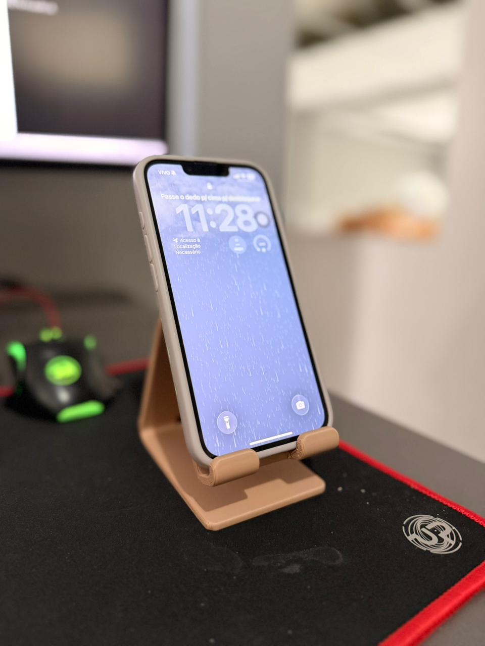 Suporte Universal de Mesa para Celular Bege