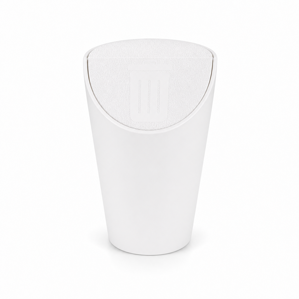 Lixeira Automotiva Porta Copos Branco