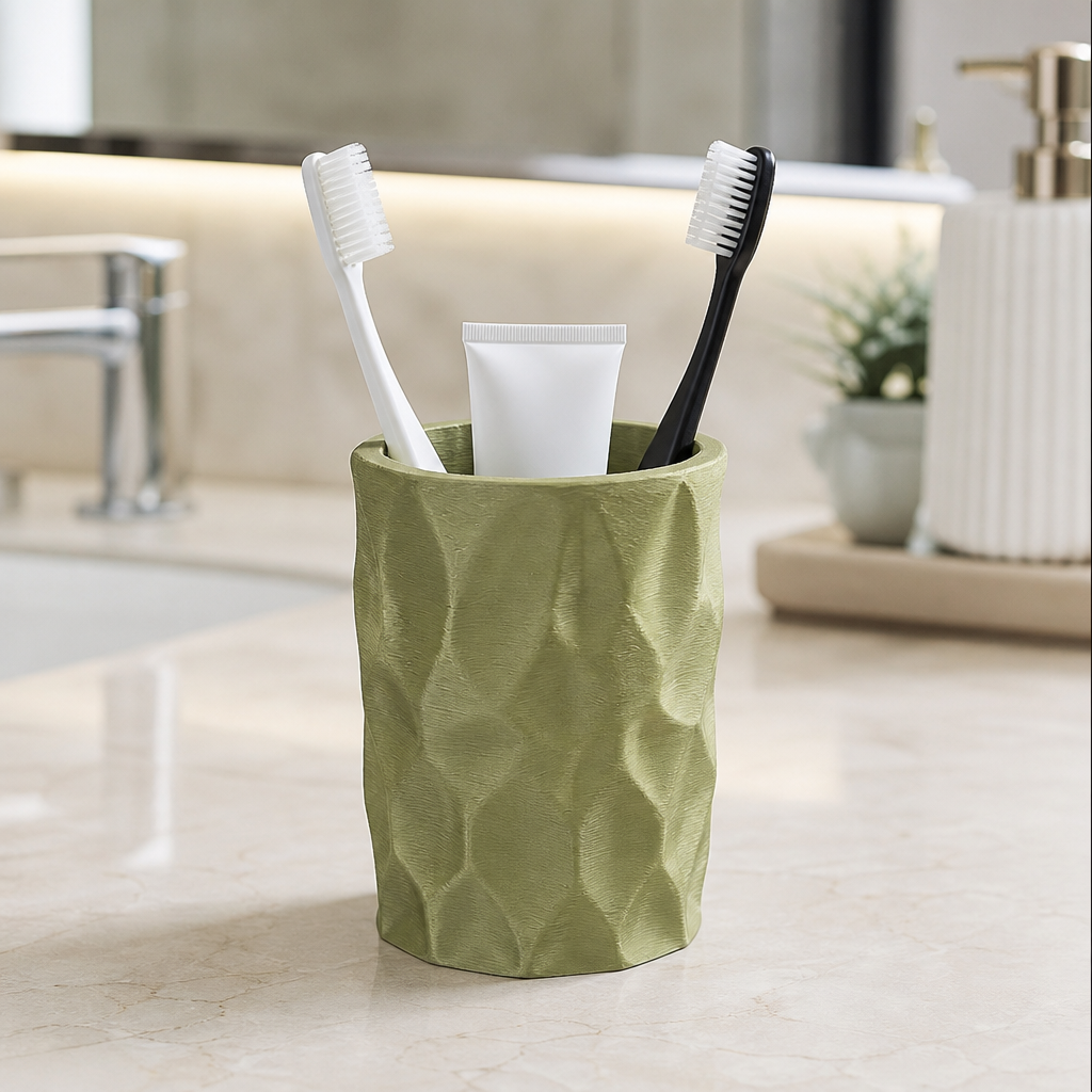Organizador de Mesa Porta Lápis e Canetas Multiuso Verde